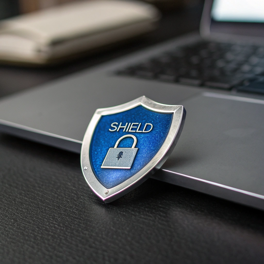 Shield icon representing digital security and fraud protection